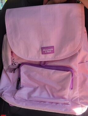 Abercrombie & Fitch Backpack Kids aspen shine flap rucksack cradle pink NEW